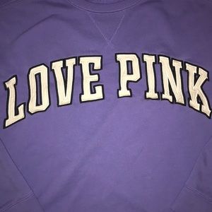 Purple PINK crew sweatshirt!